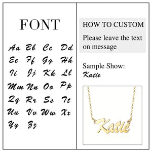 Katie Script Sterling Silver Custom Necklace