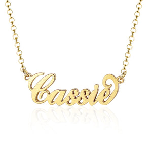 Cassie Script Sterling Silver Custom Necklace