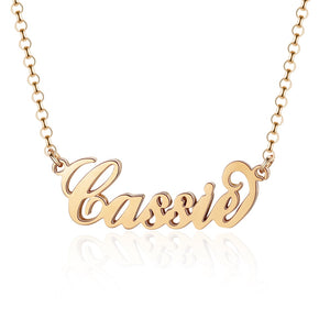 Cassie Script Sterling Silver Custom Necklace