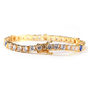 Evil Eye 18K Gold Diamond Tennis Bracelet